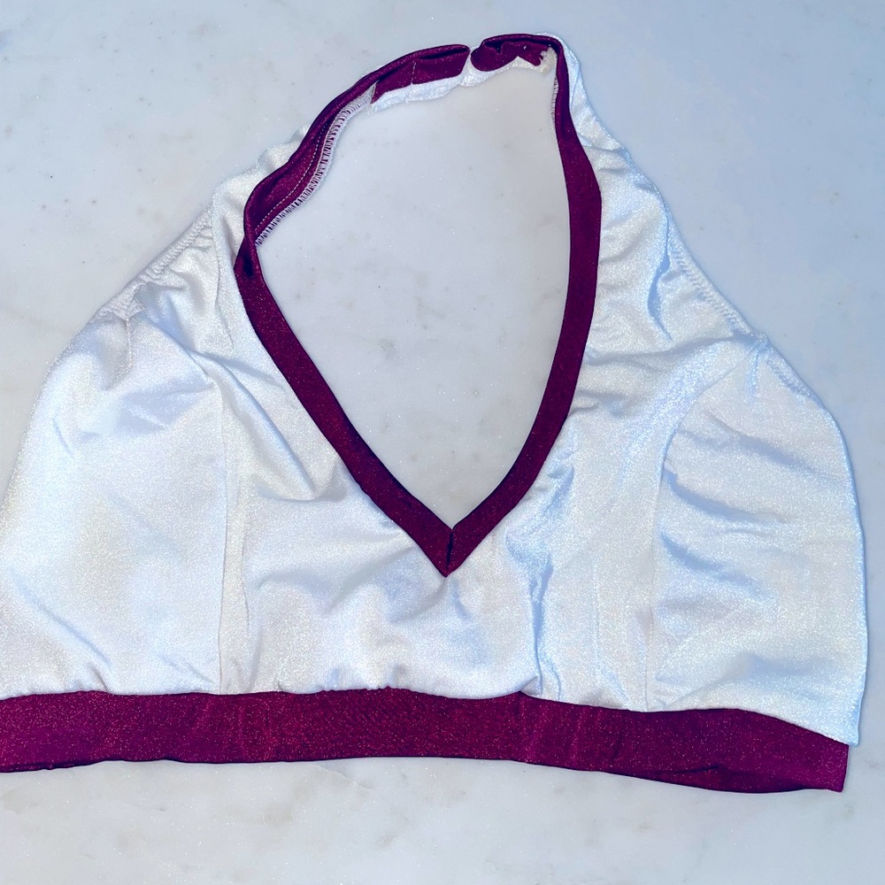 NWOT Angela King Designs - Pro Cheerleader NFL Crop Halter Audition Top